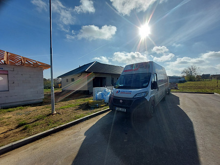 Zateplení stropu novostavby typu bungalov v Třebenicích